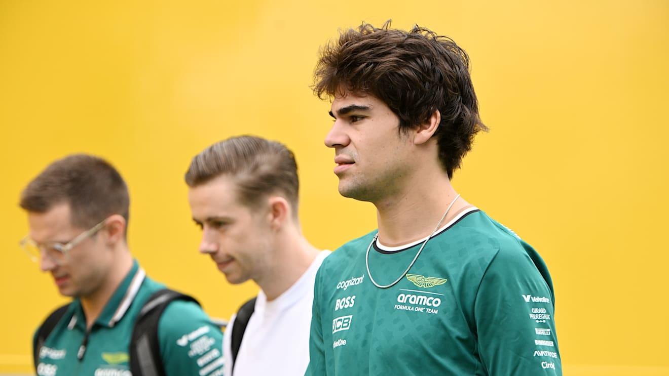 BARCELONA, SPAIN - JUNE 23: Lance Stroll of Canada and Aston Martin F1 Team looks on in the Paddock prior to the F1 Grand Prix of Spain at Circuit de Barcelona-Catalunya on June 23, 2024 in Barcelona, Spain. (Photo by Mark Sutton - Formula 1/Formula 1 via Getty Images)