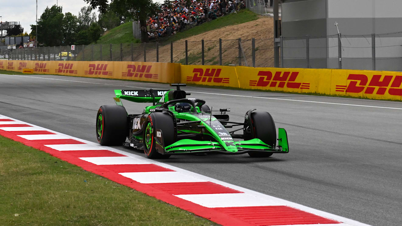 BARCELONA, SPAIN - JUNE 22: Valtteri Bottas of Finland driving the (77) Kick Sauber C44 Ferrari on track during qualifying ahead of the F1 Grand Prix of Spain at Circuit de Barcelona-Catalunya on June 22, 2024 in Barcelona, Spain. (Photo by Mark Sutton - Formula 1/Formula 1 via Getty Images)