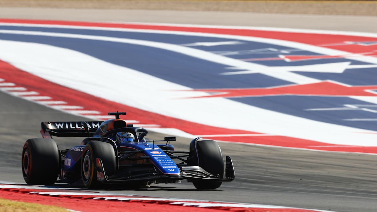 AUSTIN, TEXAS - OCTOBER 20: Alexander Albon of Thailand driving the (23) Williams FW46 Mercedes on track during the F1 Grand Prix of United States at Circuit of The Americas on October 20, 2024 in Austin, Texas. (Photo by Peter Fox - Formula 1/Formula 1 via Getty Images)