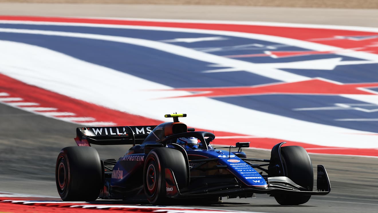 AUSTIN, TEXAS - OCTOBER 20: Franco Colapinto of Argentina driving the (45) Williams FW45 Mercedes on track during the F1 Grand Prix of United States at Circuit of The Americas on October 20, 2024 in Austin, Texas. (Photo by Peter Fox - Formula 1/Formula 1 via Getty Images)