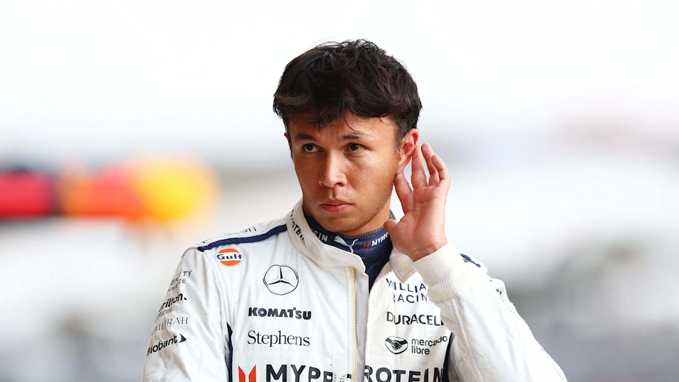 AUSTIN, TEXAS - OCTOBER 18: 18th placed qualifier Alexander Albon of Thailand and Williams walks in the Pitlane during Sprint Qualifying ahead of the F1 Grand Prix of United States at Circuit of The Americas on October 18, 2024 in Austin, Texas. (Photo by Bryn Lennon - Formula 1/Formula 1 via Getty Images)