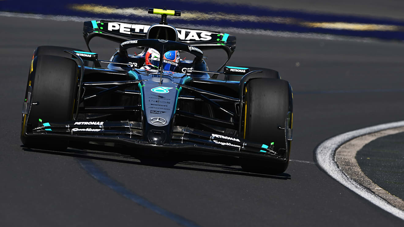 MELBOURNE, AUSTRALIA - MARCH 14: Andrea Kimi Antonelli of Italy driving the (12) Mercedes AMG Petronas F1 Team W16 on track during practice ahead of the F1 Grand Prix of Australia at Albert Park Grand Prix Circuit on March 14, 2025 in Melbourne, Australia. (Photo by Rudy Carezzevoli/Getty Images)
