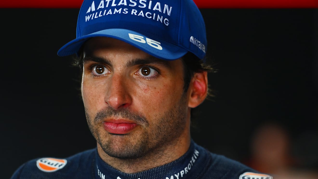 MELBOURNE, AUSTRALIA - MARCH 15: Seventh placed qualifier Carlos Sainz of Spain and Williams looks on during qualifying ahead of the F1 Grand Prix of Australia at Albert Park Grand Prix Circuit on March 15, 2025 in Melbourne, Australia. (Photo by Rudy Carezzevoli/Getty Images)