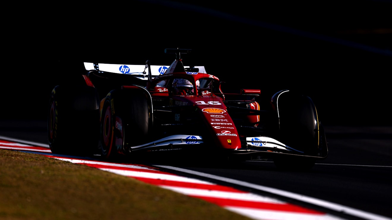 SHANGHAI, CHINA - MARCH 21: Charles Leclerc of Monaco driving the (16) Scuderia Ferrari SF-25 on track during Sprint Qualifying ahead of the F1 Grand Prix of China at Shanghai International Circuit on March 21, 2025 in Shanghai, China. (Photo by Clive Rose/Getty Images)