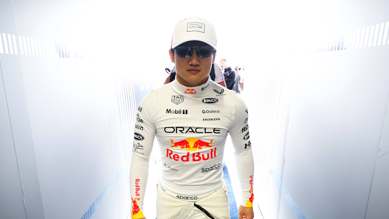 SUZUKA, JAPAN - APRIL 06: Yuki Tsunoda of Japan and Oracle Red Bull Racing walks in the garage prior to the F1 Grand Prix of Japan at Suzuka Circuit on April 06, 2025 in Suzuka, Japan. (Photo by Mark Thompson/Getty Images)
