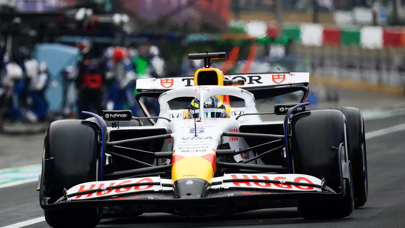 SUZUKA, JAPAN - APRIL 06: Isack Hadjar of France driving the (6) Visa Cash App Racing Bulls VCARB 02 in the Pitlane during the F1 Grand Prix of Japan at Suzuka Circuit on April 06, 2025 in Suzuka, Japan. (Photo by Mark Thompson/Getty Images)