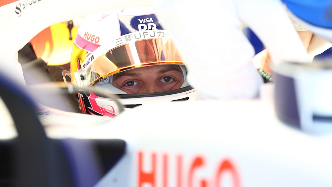 SUZUKA, JAPAN - APRIL 04: Liam Lawson of New Zealand and Visa Cash App Racing Bulls looks on in the garage during practice ahead of the F1 Grand Prix of Japan at Suzuka Circuit on April 04, 2025 in Suzuka, Japan. (Photo by Bryn Lennon - Formula 1/Formula 1 via Getty Images)