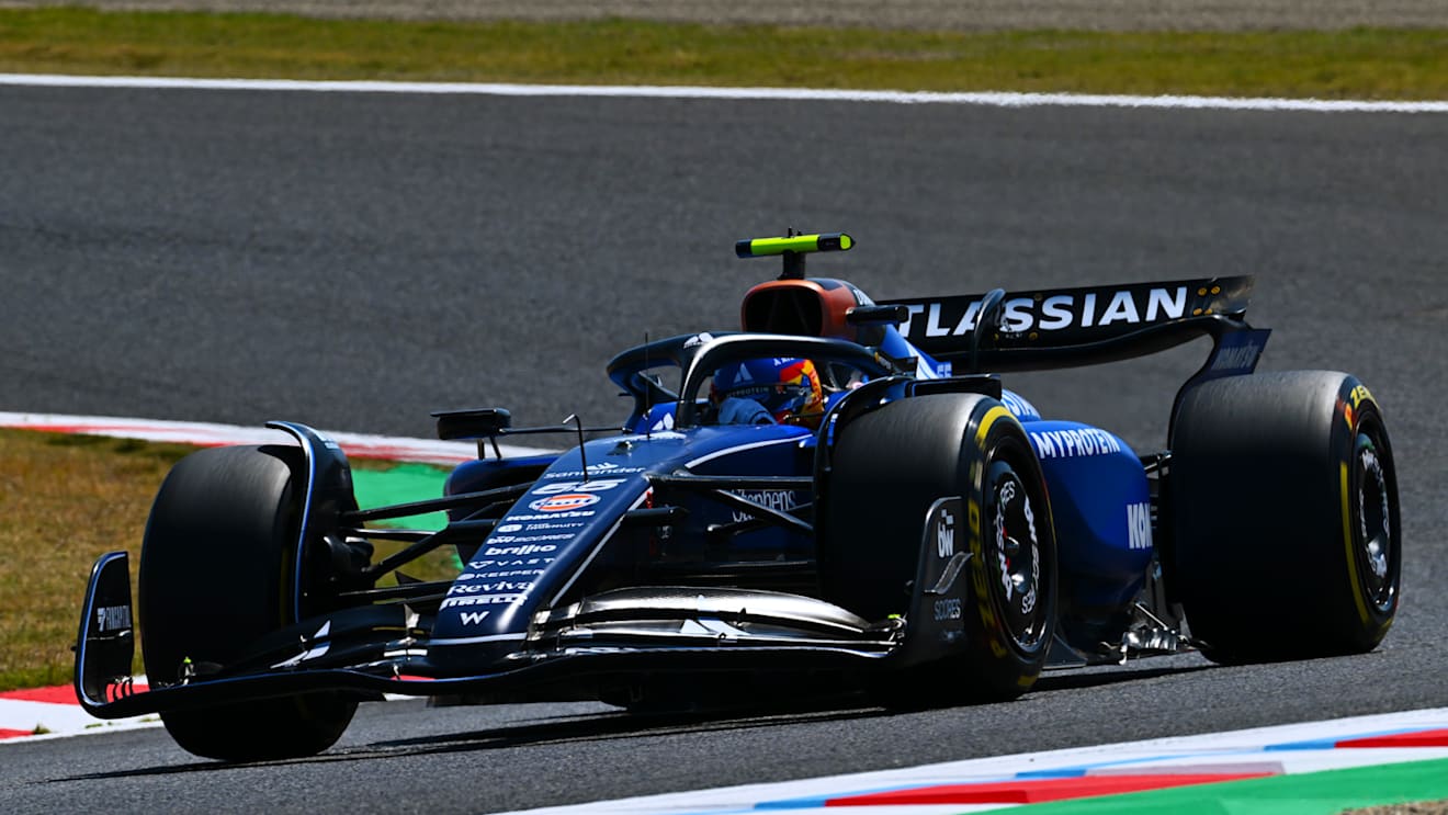 SUZUKA, JAPAN - APRIL 04: Carlos Sainz of Spain driving the (55) Williams FW47 Mercedes on track during practice ahead of the F1 Grand Prix of Japan at Suzuka Circuit on April 04, 2025 in Suzuka, Japan. (Photo by Mark Sutton - Formula 1/Formula 1 via Getty Images)