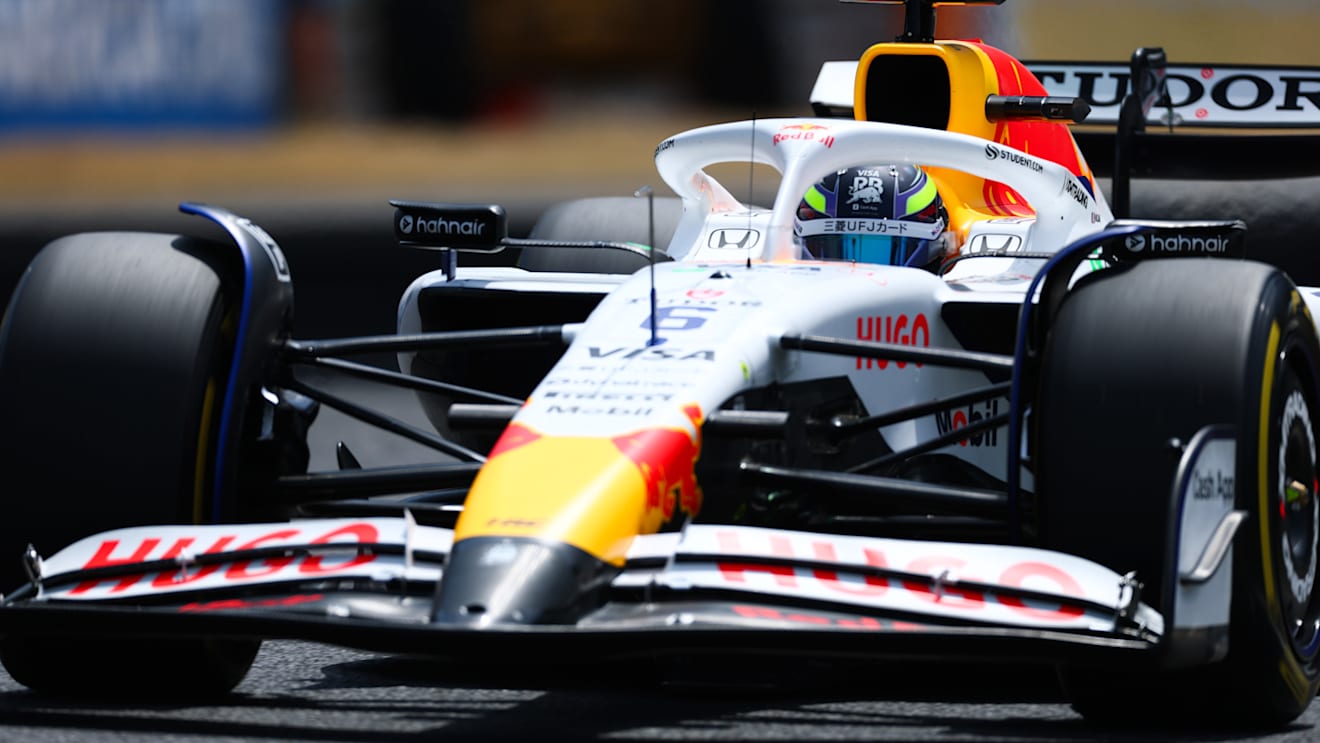 SUZUKA, JAPAN - APRIL 05: Isack Hadjar of France driving the (6) Visa Cash App Racing Bulls VCARB 02 on track during final practice ahead of the F1 Grand Prix of Japan at Suzuka Circuit on April 05, 2025 in Suzuka, Japan. (Photo by Mark Thompson/Getty Images)