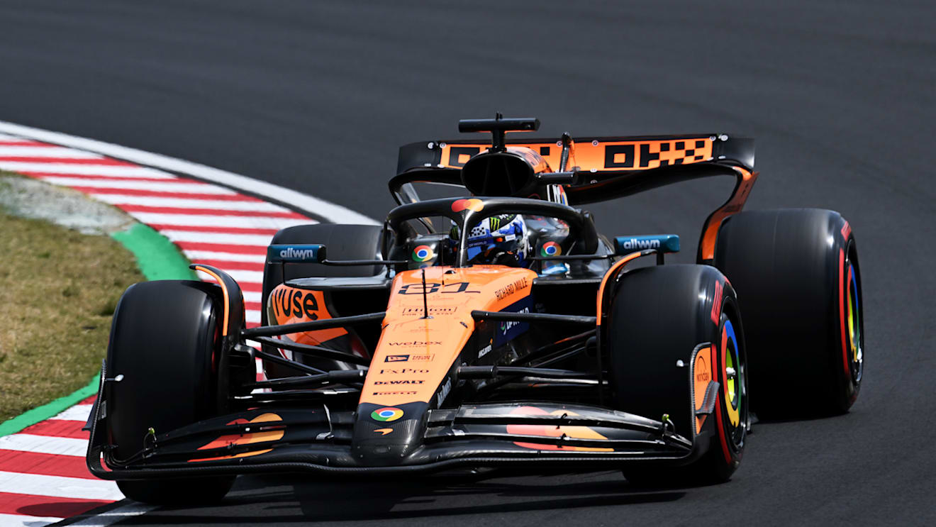 SUZUKA, JAPAN - APRIL 05: Oscar Piastri of Australia driving the (81) McLaren MCL39 Mercedes on track during final practice ahead of the F1 Grand Prix of Japan at Suzuka Circuit on April 05, 2025 in Suzuka, Japan. (Photo by Mark Sutton - Formula 1/Formula 1 via Getty Images)
