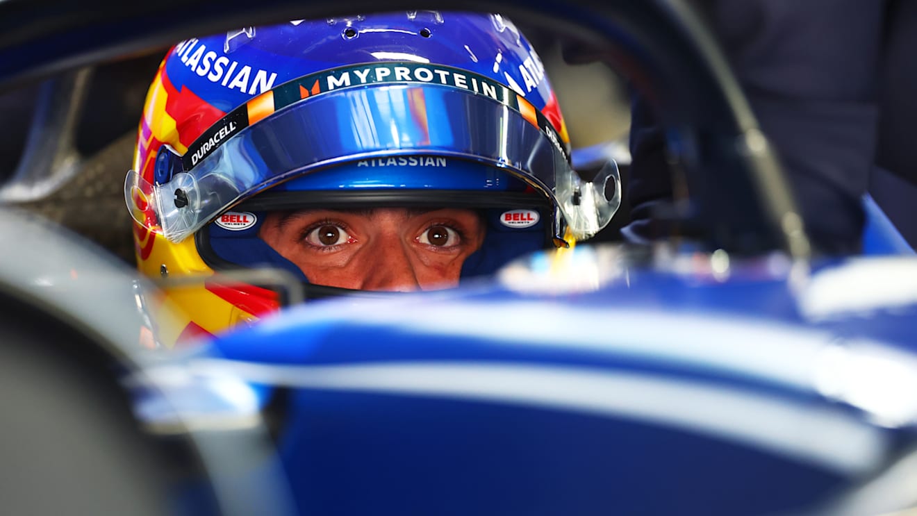 SUZUKA, JAPAN - APRIL 05: Carlos Sainz of Spain and Williams prepares to drive during qualifying ahead of the F1 Grand Prix of Japan at Suzuka Circuit on April 05, 2025 in Suzuka, Japan. (Photo by Bryn Lennon - Formula 1/Formula 1 via Getty Images)