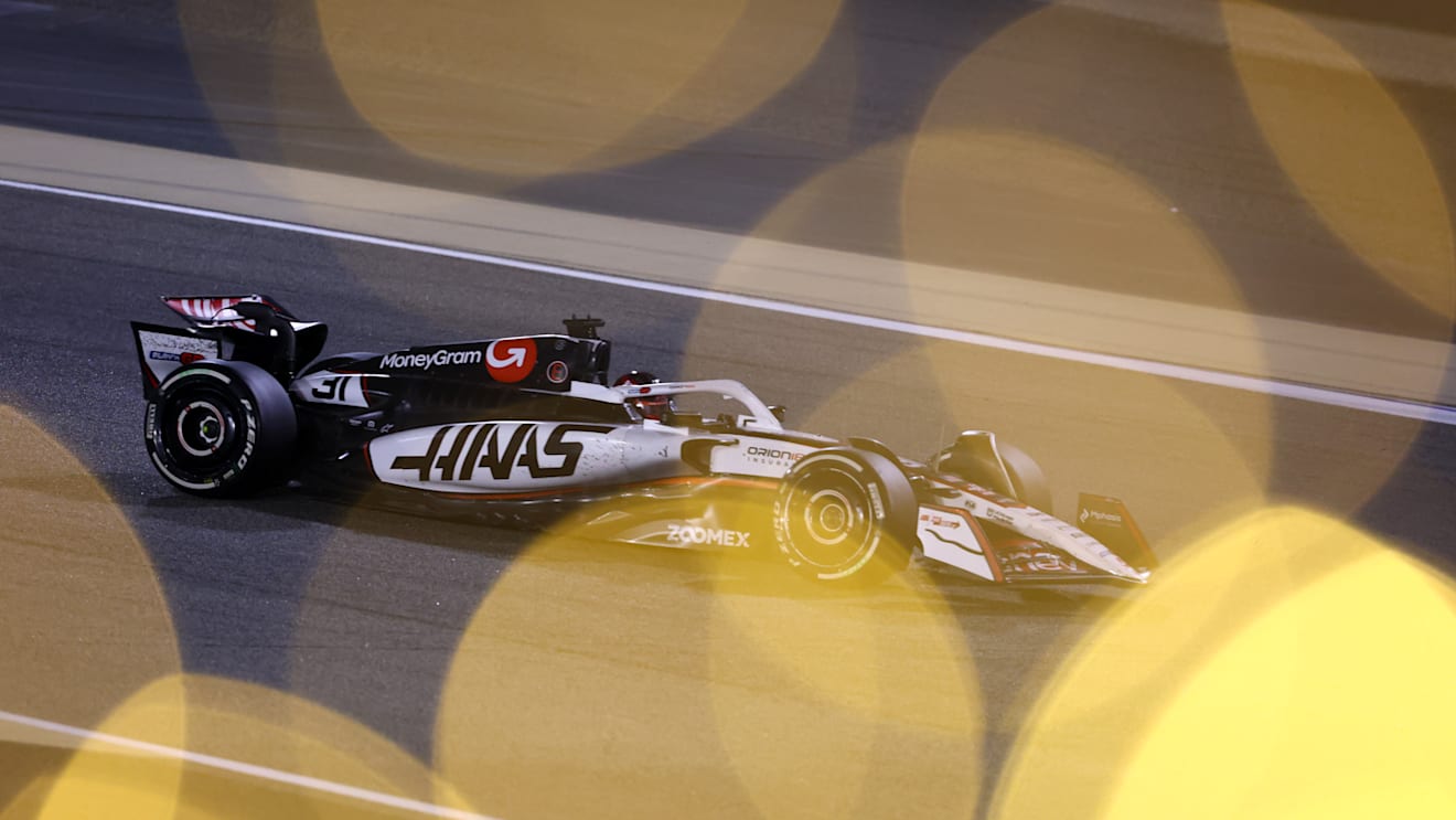 BAHRAIN, BAHRAIN - APRIL 13: Esteban Ocon of France driving the (31) Haas F1 VF-25 Ferrari on track during the F1 Grand Prix of Bahrain at Bahrain International Circuit on April 13, 2025 in Bahrain, Bahrain. (Photo by Clive Rose/Getty Images)