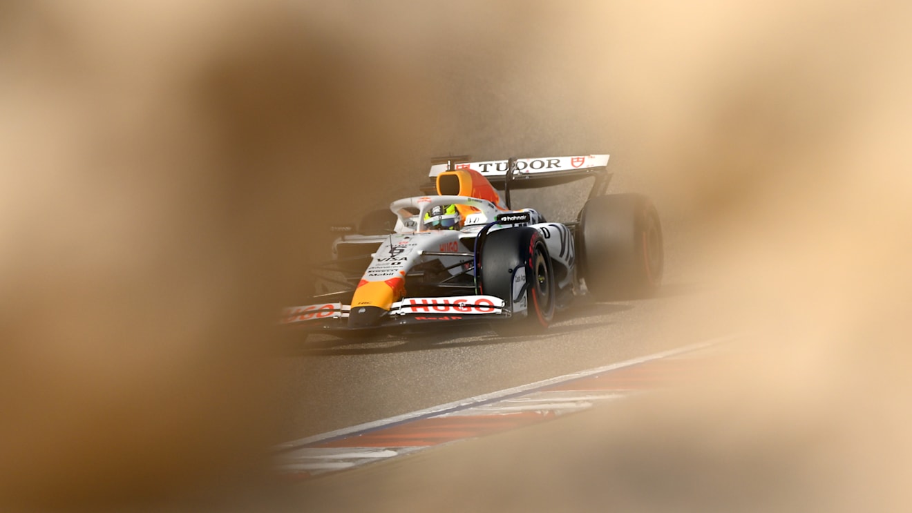 BAHRAIN, BAHRAIN - APRIL 11: Isack Hadjar of France driving the (6) Visa Cash App Racing Bulls VCARB 02 on track during practice ahead of the F1 Grand Prix of Bahrain at Bahrain International Circuit on April 11, 2025 in Bahrain, Bahrain. (Photo by Clive Mason/Getty Images)