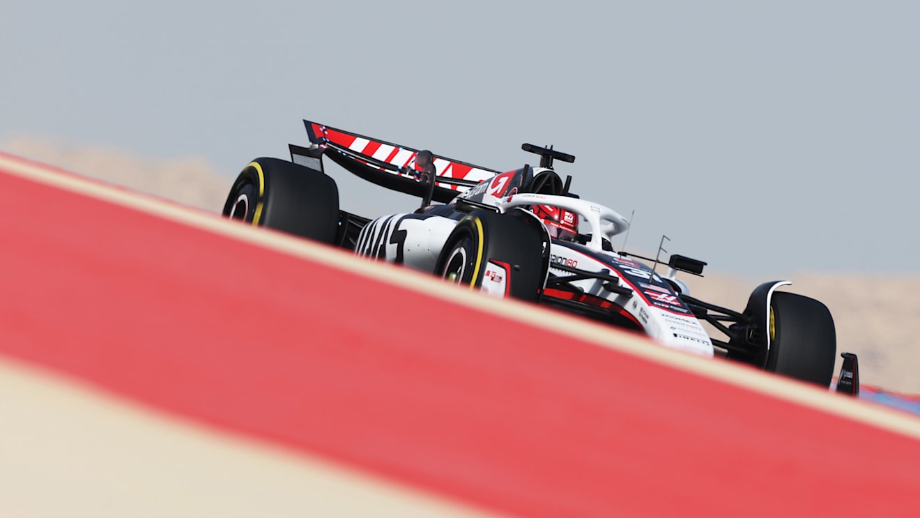 BAHRAIN, BAHRAIN - APRIL 11: Esteban Ocon of France driving the (31) Haas F1 VF-25 Ferrari on track during practice ahead of the F1 Grand Prix of Bahrain at Bahrain International Circuit on April 11, 2025 in Bahrain, Bahrain. (Photo by Mark Thompson/Getty Images)