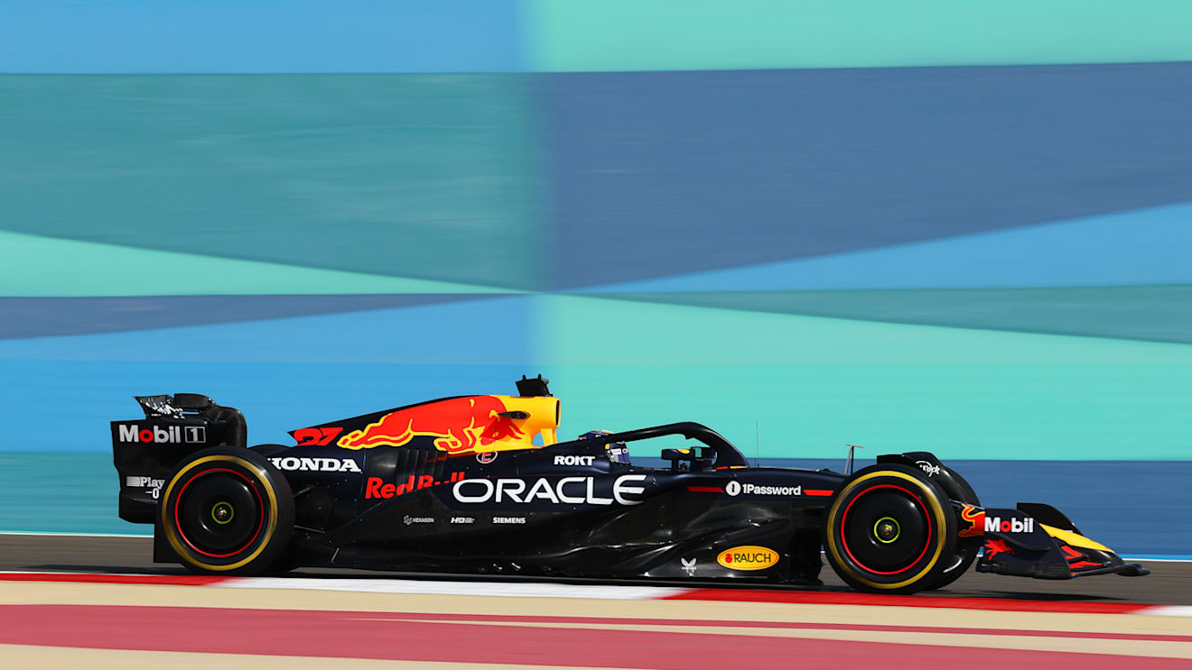 BAHRAIN, BAHRAIN - APRIL 11: Ayumu Iwasa of Japan driving the (37) Oracle Red Bull Racing RB21 on track during practice ahead of the F1 Grand Prix of Bahrain at Bahrain International Circuit on April 11, 2025 in Bahrain, Bahrain. (Photo by Clive Rose/Getty Images)
