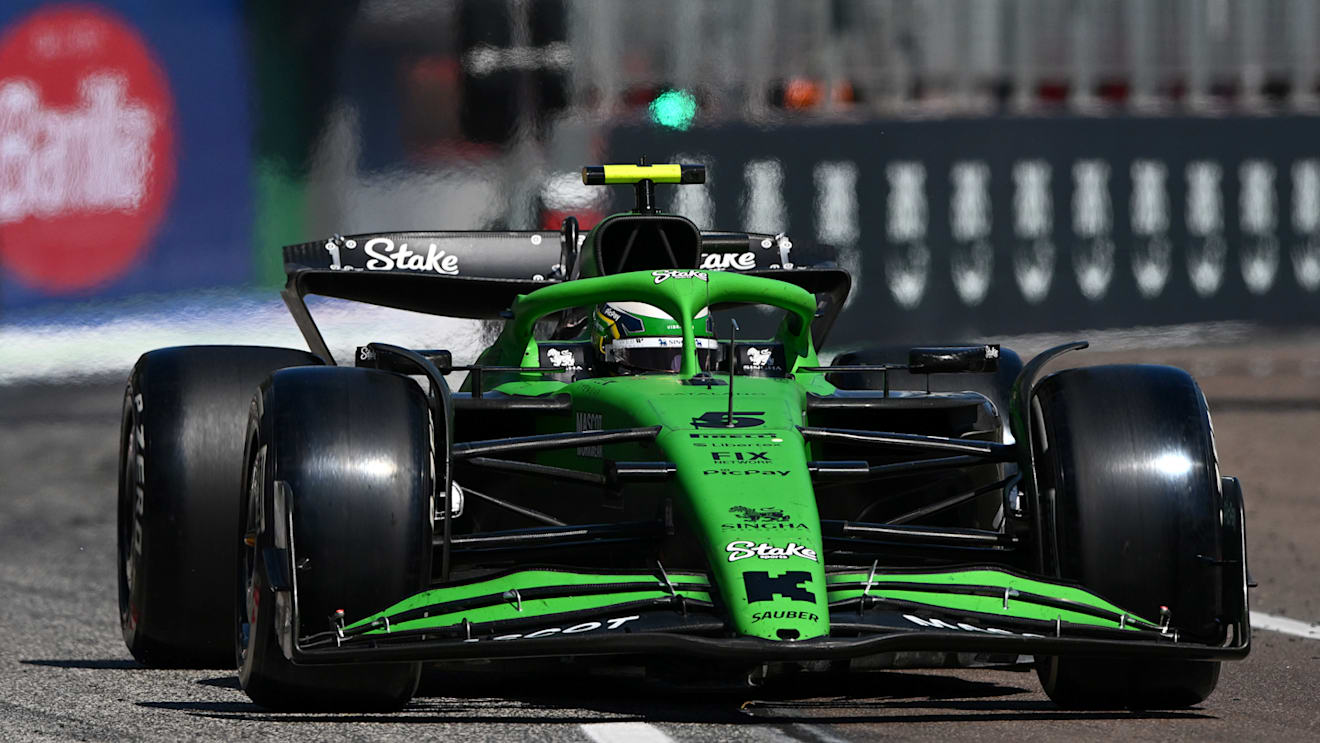 IMOLA, ITALY - MAY 18: Gabriel Bortoleto of Brazil driving the (5) Kick Sauber C45 Ferrari on track during the F1 Grand Prix of Emilia-Romagna at Autodromo Internazionale Enzo e Dino Ferrari on May 18, 2025 in Imola, Italy. (Photo by Rudy Carezzevoli/Getty Images)