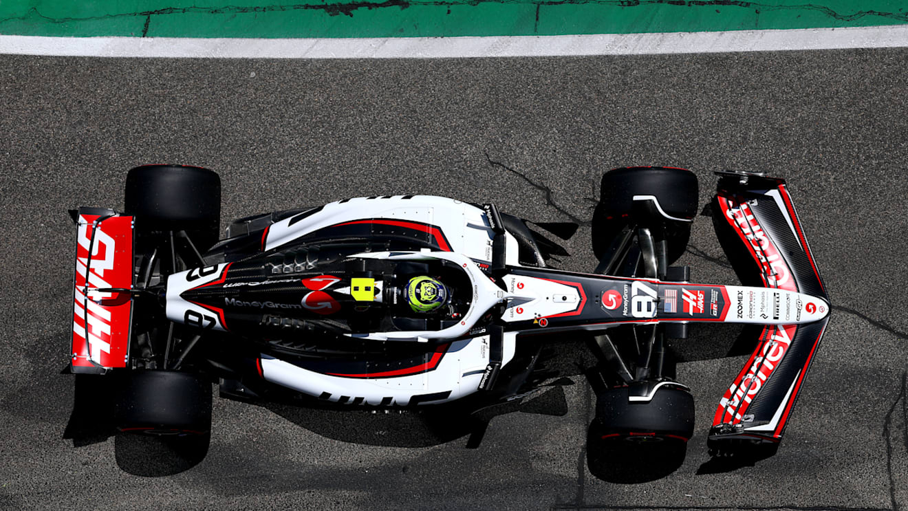 IMOLA, ITALY - MAY 16: Oliver Bearman of Great Britain driving the (87) Haas F1 VF-25 Ferrari in the Pitlane during practice ahead of the F1 Grand Prix of Emilia-Romagna at Autodromo Internazionale Enzo e Dino Ferrari on May 16, 2025 in Imola, Italy. (Photo by Bryn Lennon - Formula 1/Formula 1 via Getty Images)