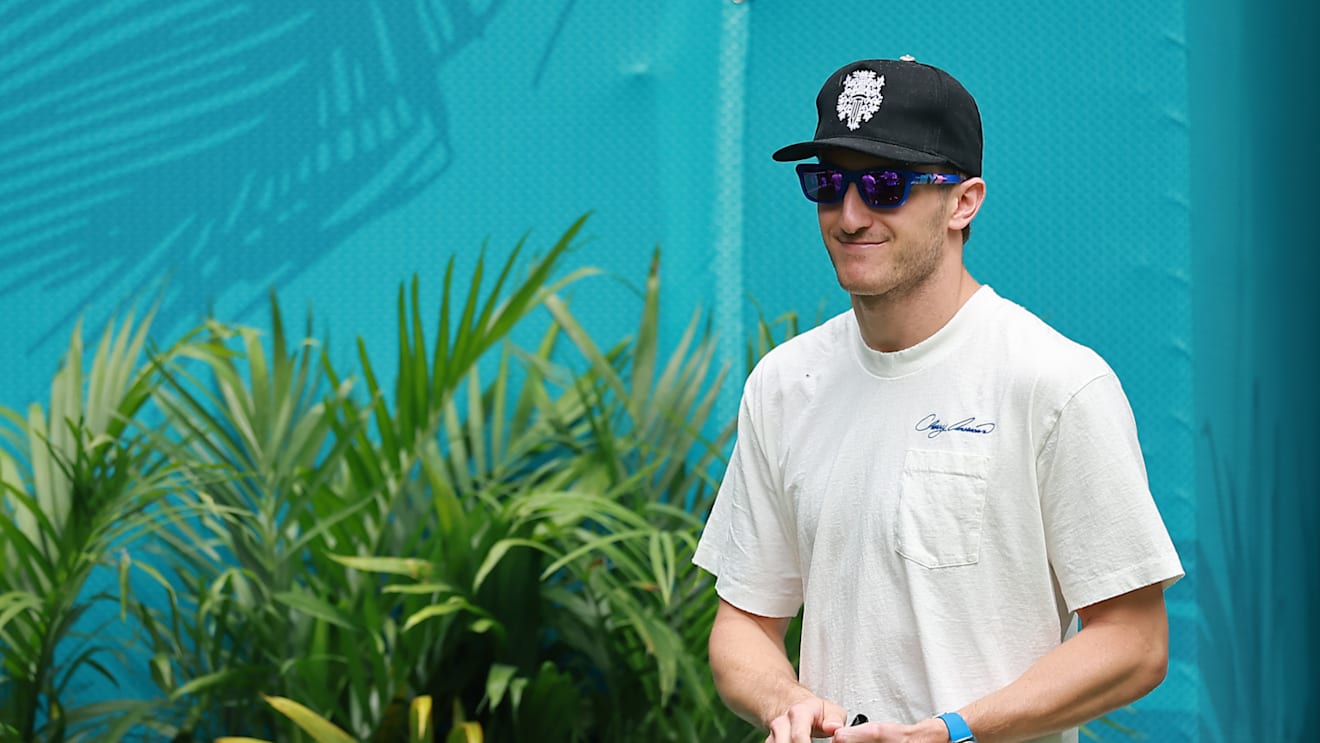 MIAMI, FLORIDA - MAY 04: Jack Doohan of Australia and Alpine F1 arrives in the Paddock prior to the F1 Grand Prix of Miami at Miami International Autodrome on May 04, 2025 in Miami, Florida. (Photo by Hector Vivas/Getty Images)