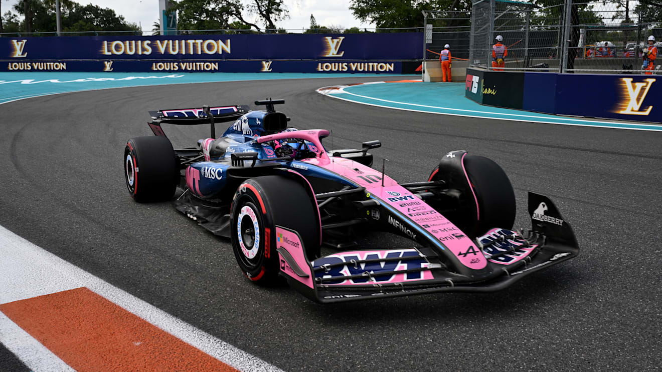 MIAMI, FLORIDA - MAY 03: Pierre Gasly of France driving the (10) Alpine F1 A525 Renault on track during qualifying ahead of the F1 Grand Prix of Miami at Miami International Autodrome on May 03, 2025 in Miami, Florida. (Photo by Mark Sutton - Formula 1/Formula 1 via Getty Images)