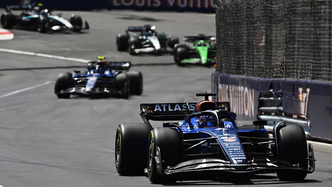 MONTE-CARLO, MONACO - MAY 25: Alexander Albon of Thailand driving the (23) Williams FW47 Mercedes on track during the F1 Grand Prix of Monaco at Circuit de Monaco on May 25, 2025 in Monte-Carlo, Monaco. (Photo by Rudy Carezzevoli/Getty Images)