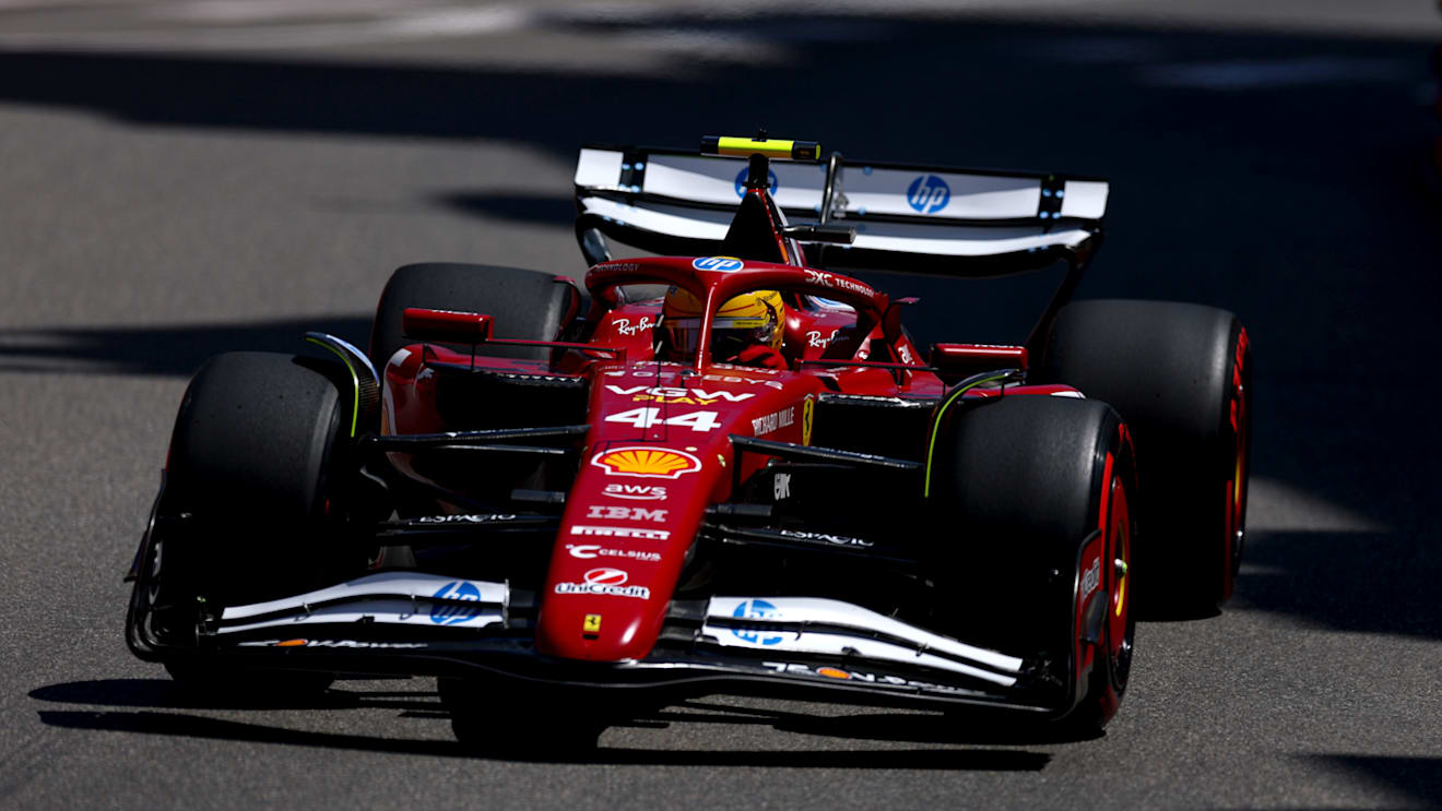 MONTE-CARLO, MONACO - MAY 25: Lewis Hamilton of Great Britain driving the (44) Scuderia Ferrari SF-25 heads to the grid prior to the F1 Grand Prix of Monaco at Circuit de Monaco on May 25, 2025 in Monte-Carlo, Monaco. (Photo by Clive Rose/Getty Images)