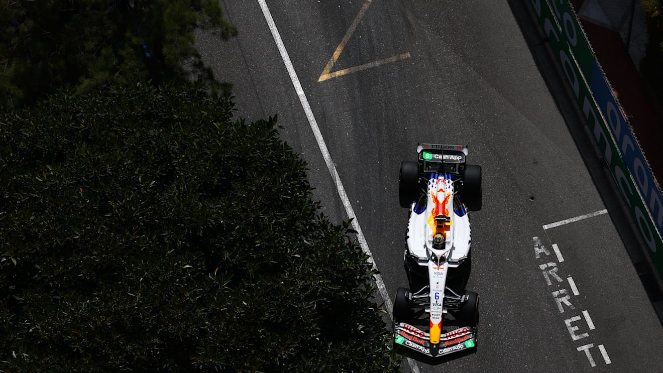 MONTE-CARLO, MONACO - MAY 25: Isack Hadjar of France driving the (6) Visa Cash App Racing Bulls VCARB 02 on track during the F1 Grand Prix of Monaco at Circuit de Monaco on May 25, 2025 in Monte-Carlo, Monaco. (Photo by Bryn Lennon - Formula 1/Formula 1 via Getty Images)