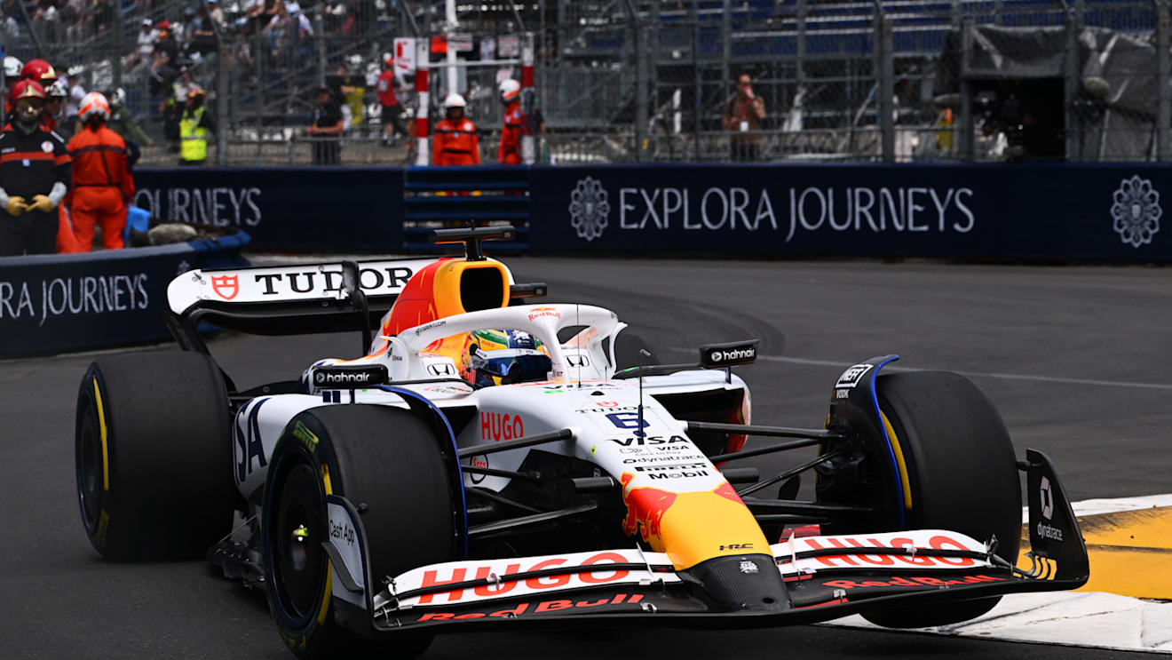MONTE-CARLO, MONACO - MAY 23: Isack Hadjar of France driving the (6) Visa Cash App Racing Bulls VCARB 02 on track during practice ahead of the F1 Grand Prix of Monaco at Circuit de Monaco on May 23, 2025 in Monte-Carlo, Monaco. (Photo by Mark Sutton - Formula 1/Formula 1 via Getty Images)