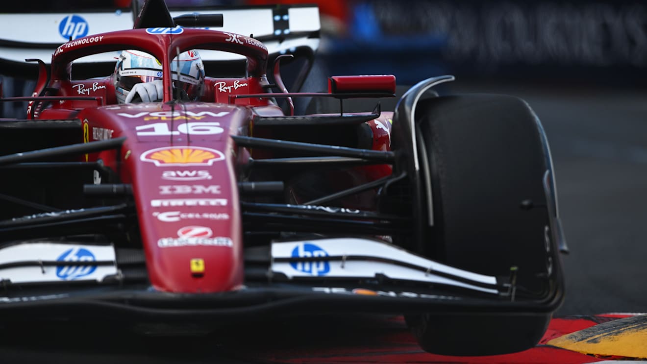 MONTE-CARLO, MONACO - MAY 23: Charles Leclerc of Monaco driving the (16) Scuderia Ferrari SF-25 on track during practice ahead of the F1 Grand Prix of Monaco at Circuit de Monaco on May 23, 2025 in Monte-Carlo, Monaco. (Photo by Rudy Carezzevoli/Getty Images)