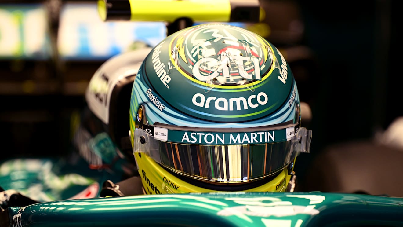 JEDDAH, SAUDI ARABIA - APRIL 18: Fernando Alonso of Spain and Aston Martin F1 Team prepares to drive during practice ahead of the F1 Grand Prix of Saudi Arabia at Jeddah Corniche Circuit on April 18, 2025 in Jeddah, Saudi Arabia. (Photo by Mark Sutton - Formula 1/Formula 1 via Getty Images)