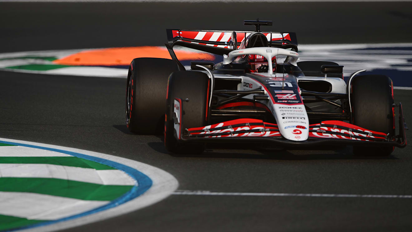 JEDDAH, SAUDI ARABIA - APRIL 18: Esteban Ocon of France driving the (31) Haas F1 VF-25 Ferrari on track during practice ahead of the F1 Grand Prix of Saudi Arabia at Jeddah Corniche Circuit on April 18, 2025 in Jeddah, Saudi Arabia. (Photo by Rudy Carezzevoli/Getty Images)