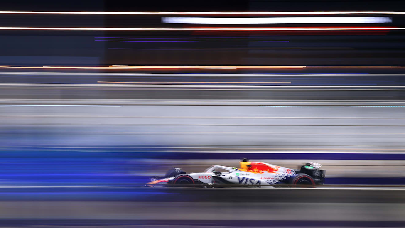 JEDDAH, SAUDI ARABIA - APRIL 18: Isack Hadjar of France driving the (6) Visa Cash App Racing Bulls VCARB 02 on track during practice ahead of the F1 Grand Prix of Saudi Arabia at Jeddah Corniche Circuit on April 18, 2025 in Jeddah, Saudi Arabia. (Photo by Alex Pantling/Getty Images)