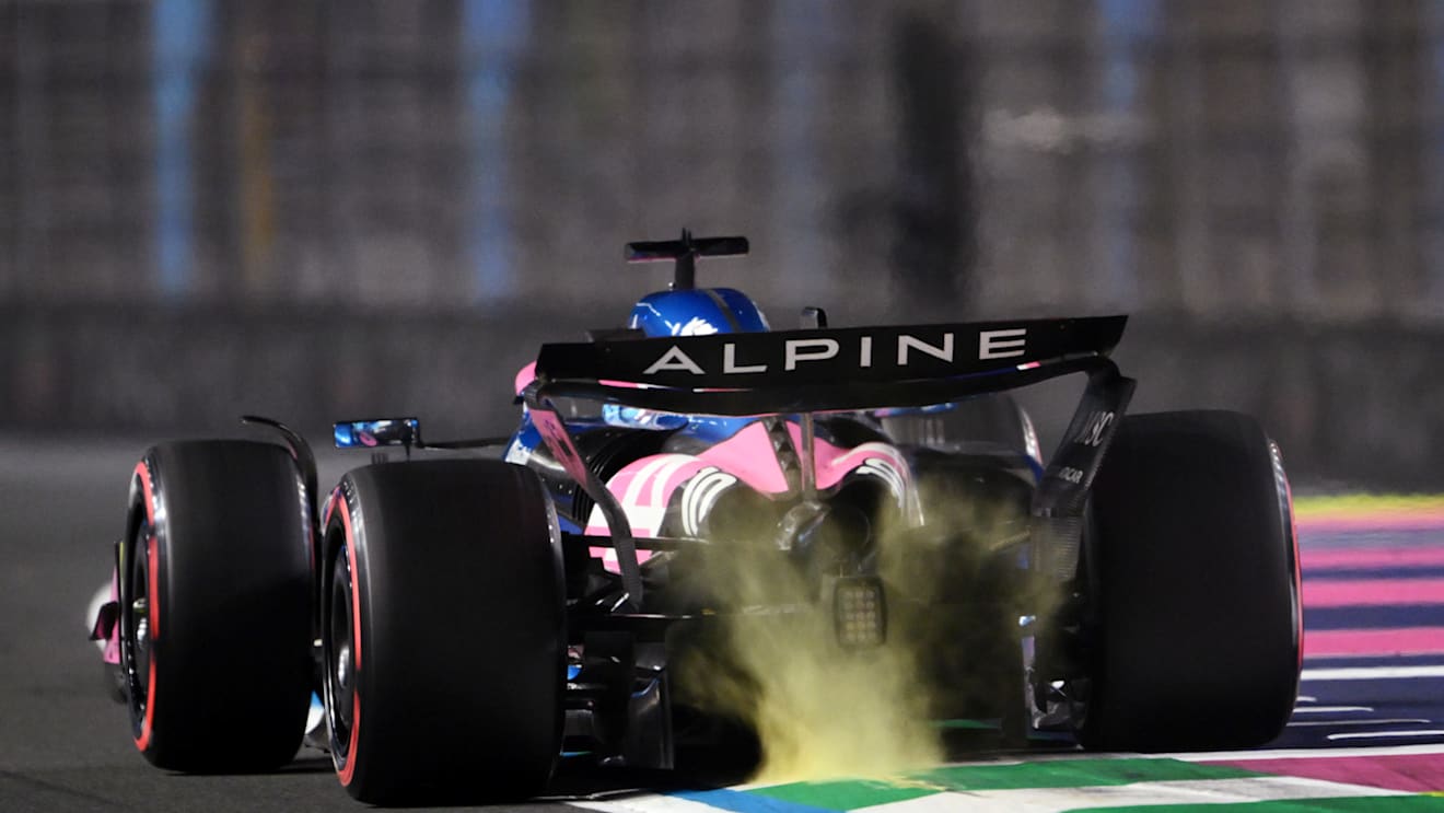 JEDDAH, SAUDI ARABIA - APRIL 19: Pierre Gasly of France driving the (10) Alpine F1 A525 Renault on track during qualifying ahead of the F1 Grand Prix of Saudi Arabia at Jeddah Corniche Circuit on April 19, 2025 in Jeddah, Saudi Arabia. (Photo by Clive Mason/Getty Images)