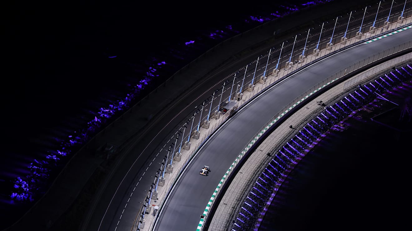 JEDDAH, SAUDI ARABIA - APRIL 19: Isack Hadjar of France driving the (6) Visa Cash App Racing Bulls VCARB 02 on track during qualifying ahead of the F1 Grand Prix of Saudi Arabia at Jeddah Corniche Circuit on April 19, 2025 in Jeddah, Saudi Arabia. (Photo by Meg Oliphant/Getty Images)