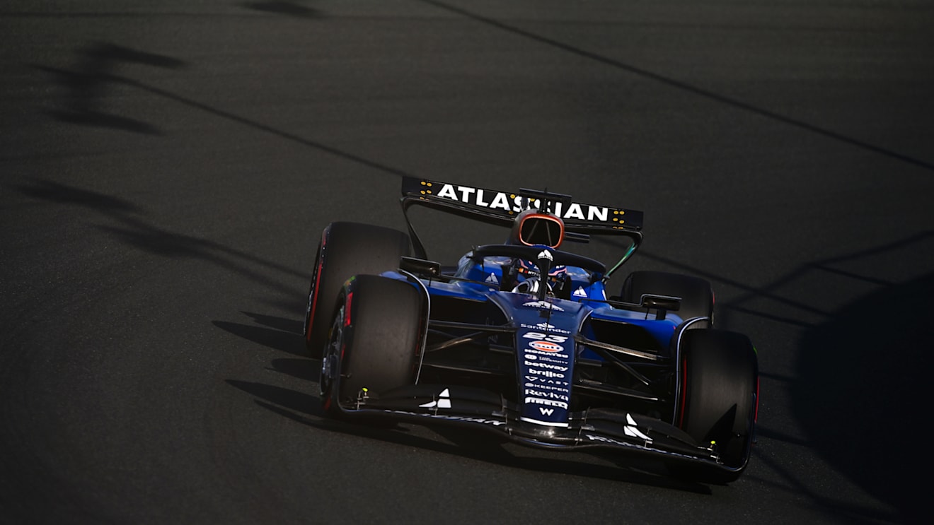 JEDDAH, SAUDI ARABIA - APRIL 19: Alexander Albon of Thailand driving the (23) Williams FW47 Mercedes on track during final practice ahead of the F1 Grand Prix of Saudi Arabia at Jeddah Corniche Circuit on April 19, 2025 in Jeddah, Saudi Arabia. (Photo by Rudy Carezzevoli/Getty Images)
