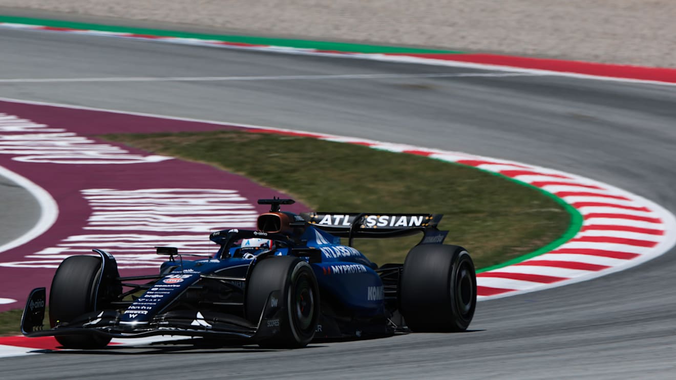 BARCELONA, SPAIN - MAY 30: Victor Martins of France driving the (45) Williams FW47 Mercedes on track during practice ahead of the F1 Grand Prix of Spain at Circuit de Barcelona-Catalunya on May 30, 2025 in Barcelona, Spain. (Photo by Mark Thompson/Getty Images)