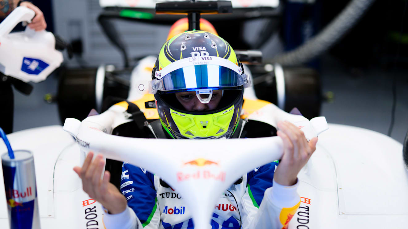 BARCELONA, SPAIN - MAY 30: Isack Hadjar of France and Visa Cash App Racing Bulls prepares to drive during practice ahead of the F1 Grand Prix of Spain at Circuit de Barcelona-Catalunya on May 30, 2025 in Barcelona, Spain. (Photo by Rudy Carezzevoli/Getty Images)