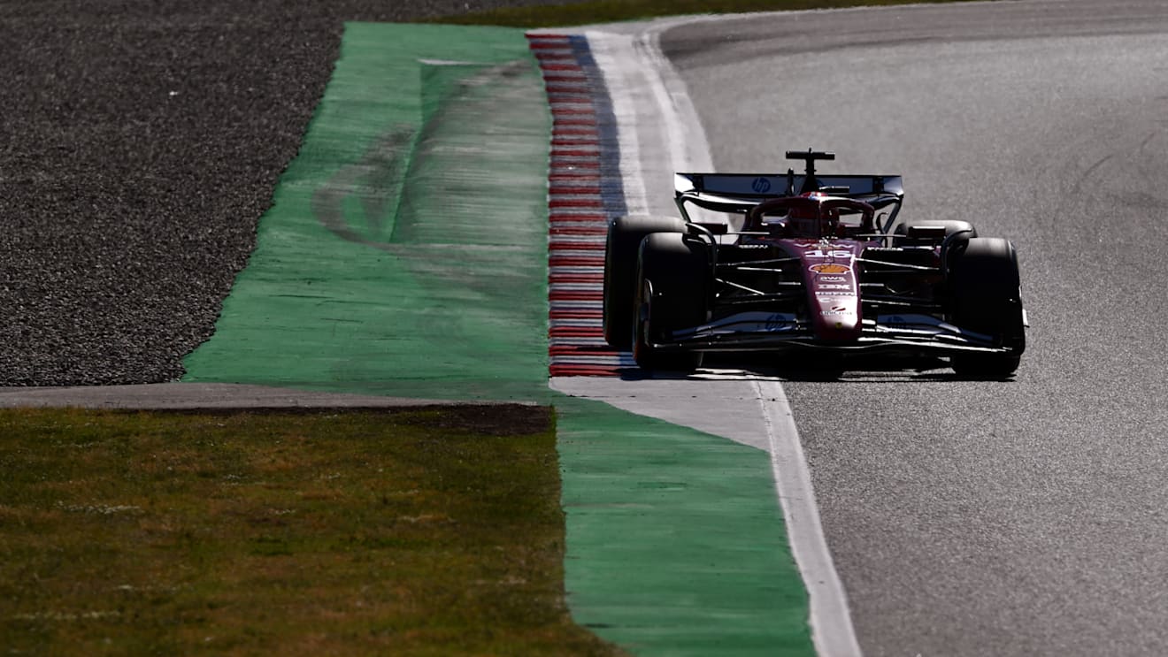 BARCELONA, SPAIN - MAY 30: Charles Leclerc of Monaco driving the (16) Scuderia Ferrari SF-25 on track during practice ahead of the F1 Grand Prix of Spain at Circuit de Barcelona-Catalunya on May 30, 2025 in Barcelona, Spain. (Photo by Rudy Carezzevoli/Getty Images)