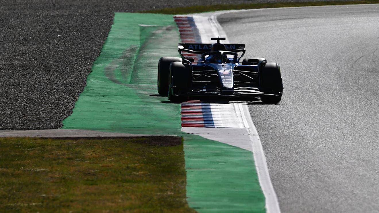 BARCELONA, SPAIN - MAY 30: Alexander Albon of Thailand driving the (23) Williams FW47 Mercedes on track during practice ahead of the F1 Grand Prix of Spain at Circuit de Barcelona-Catalunya on May 30, 2025 in Barcelona, Spain. (Photo by Rudy Carezzevoli/Getty Images)