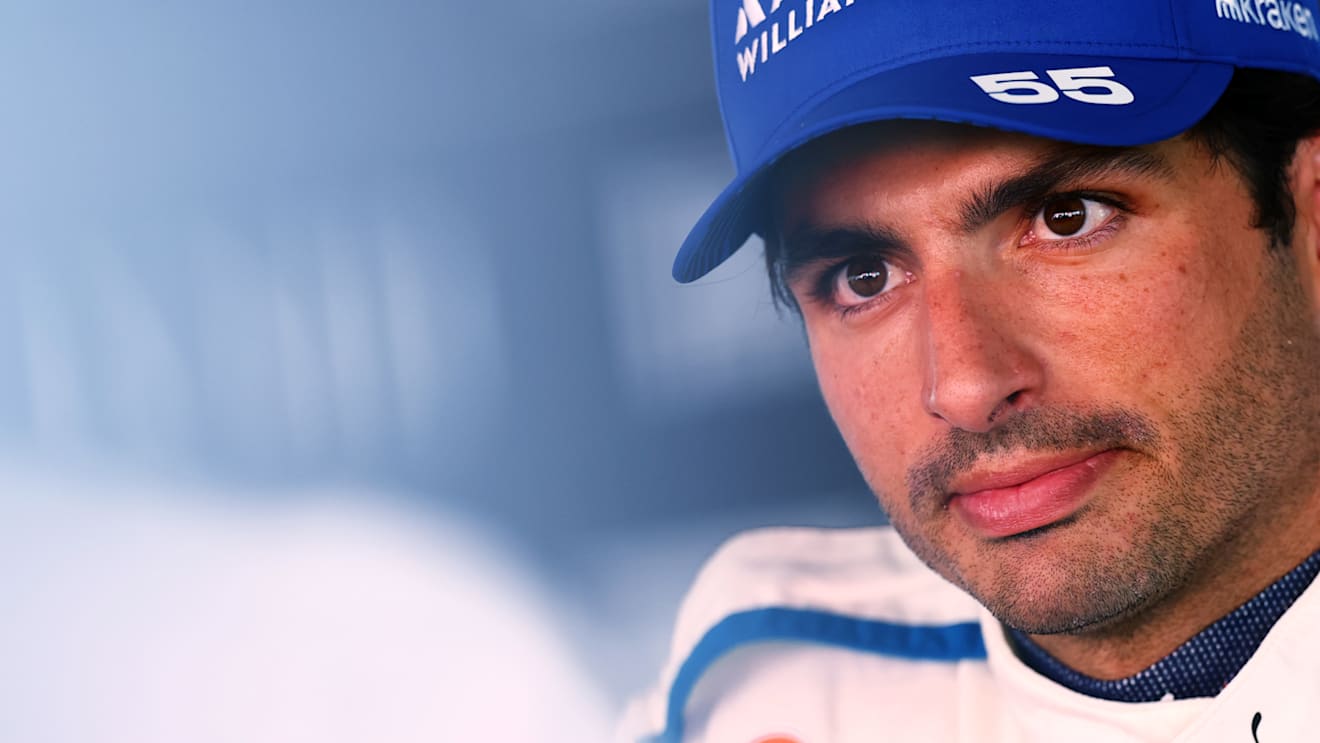 BARCELONA, SPAIN - MAY 30: Carlos Sainz of Spain and Williams is interviewed during practice ahead of the F1 Grand Prix of Spain at Circuit de Barcelona-Catalunya on May 30, 2025 in Barcelona, Spain. (Photo by Clive Rose - Formula 1/Formula 1 via Getty Images)