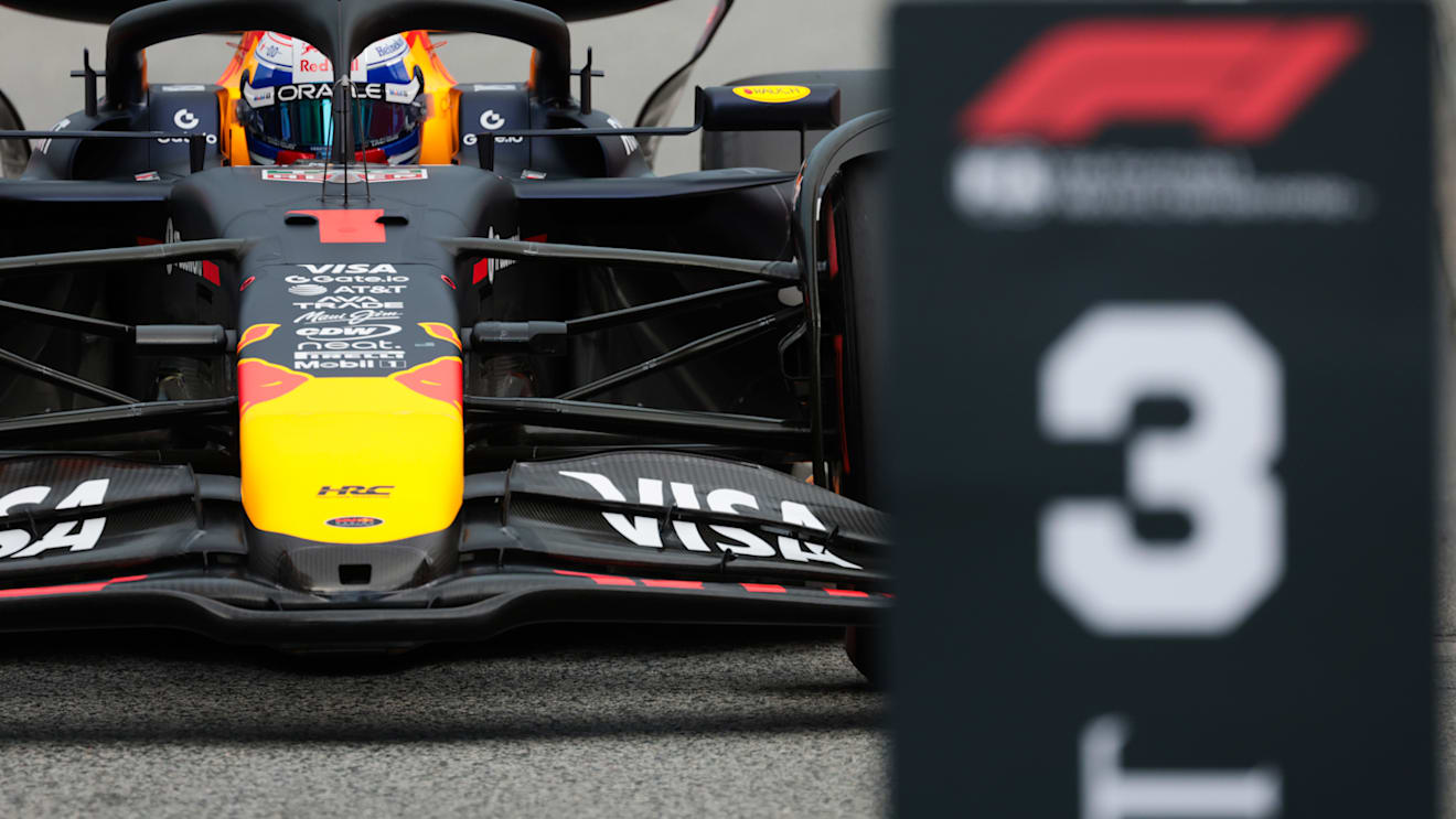 BARCELONA, SPAIN - MAY 31: Third placed qualifier Max Verstappen of the Netherlands and Oracle Red Bull Racing arrives in parc ferme during qualifying ahead of the F1 Grand Prix of Spain at Circuit de Barcelona-Catalunya on May 31, 2025 in Barcelona, Spain. (Photo by Mark Thompson/Getty Images)