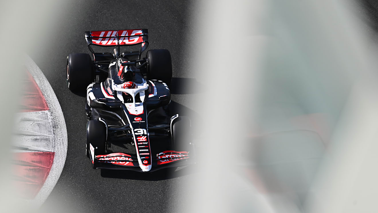 Ocon goes for his first drive in a Haas as he joins the team from Alpine