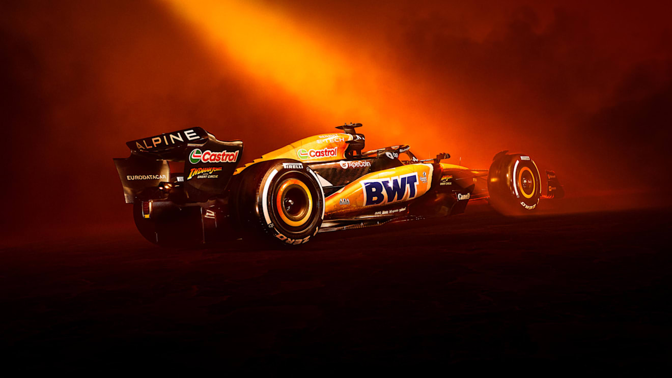 A closer look at Alpine’s Indiana Jones-inspired livery for United States Grand Prix weekend