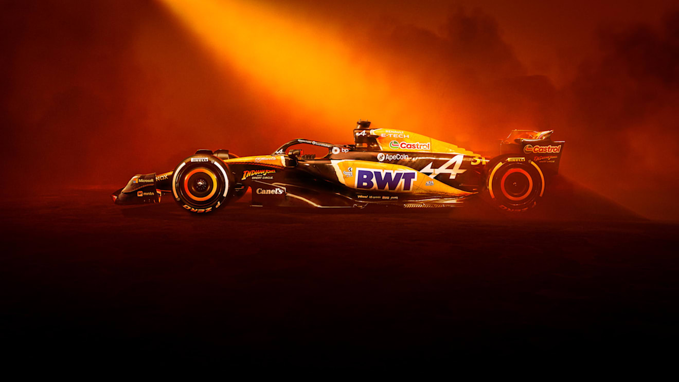 A closer look at Alpine’s Indiana Jones-inspired livery for United States Grand Prix weekend