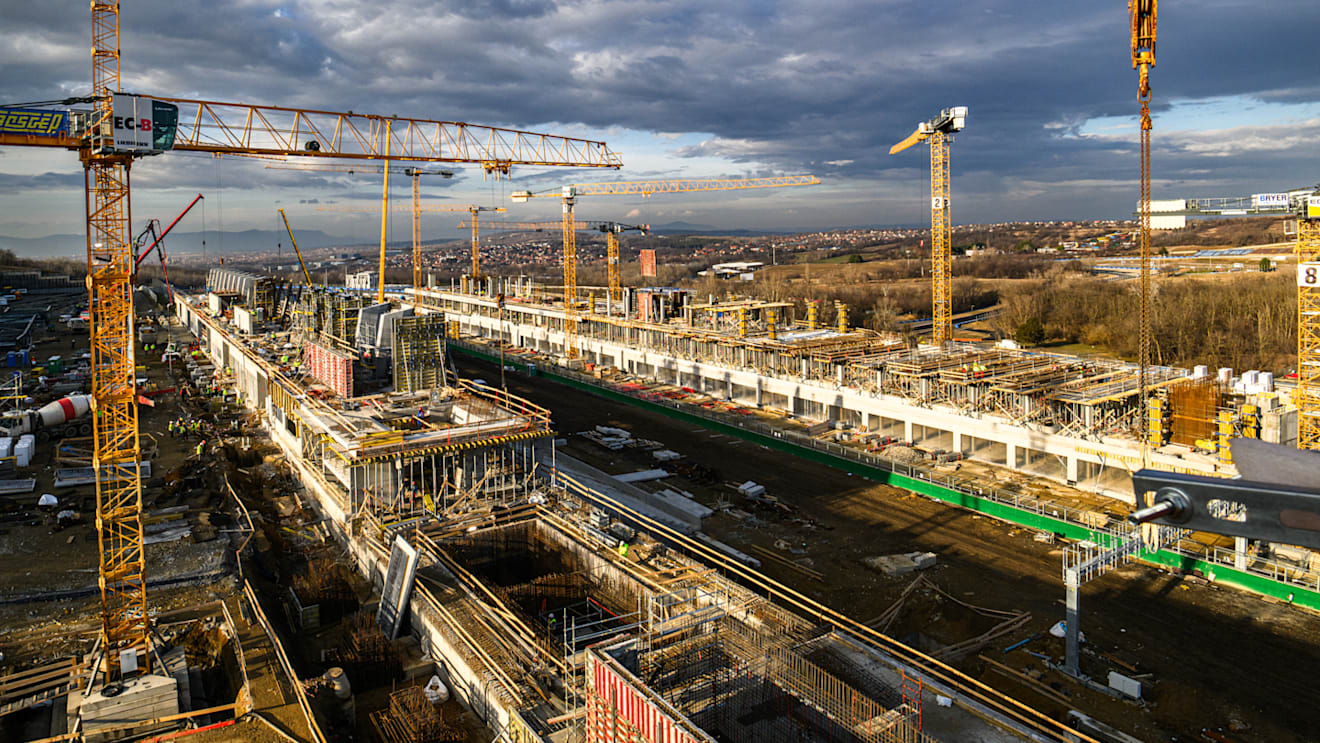 The second phase of a redevelopment project at the Hungaroring is well under way