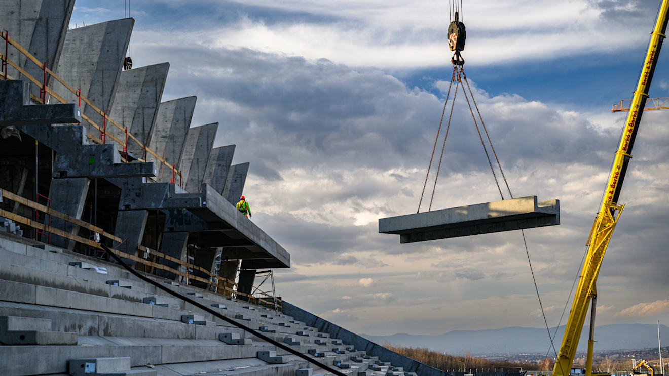 The second phase of a redevelopment project at the Hungaroring is well under way