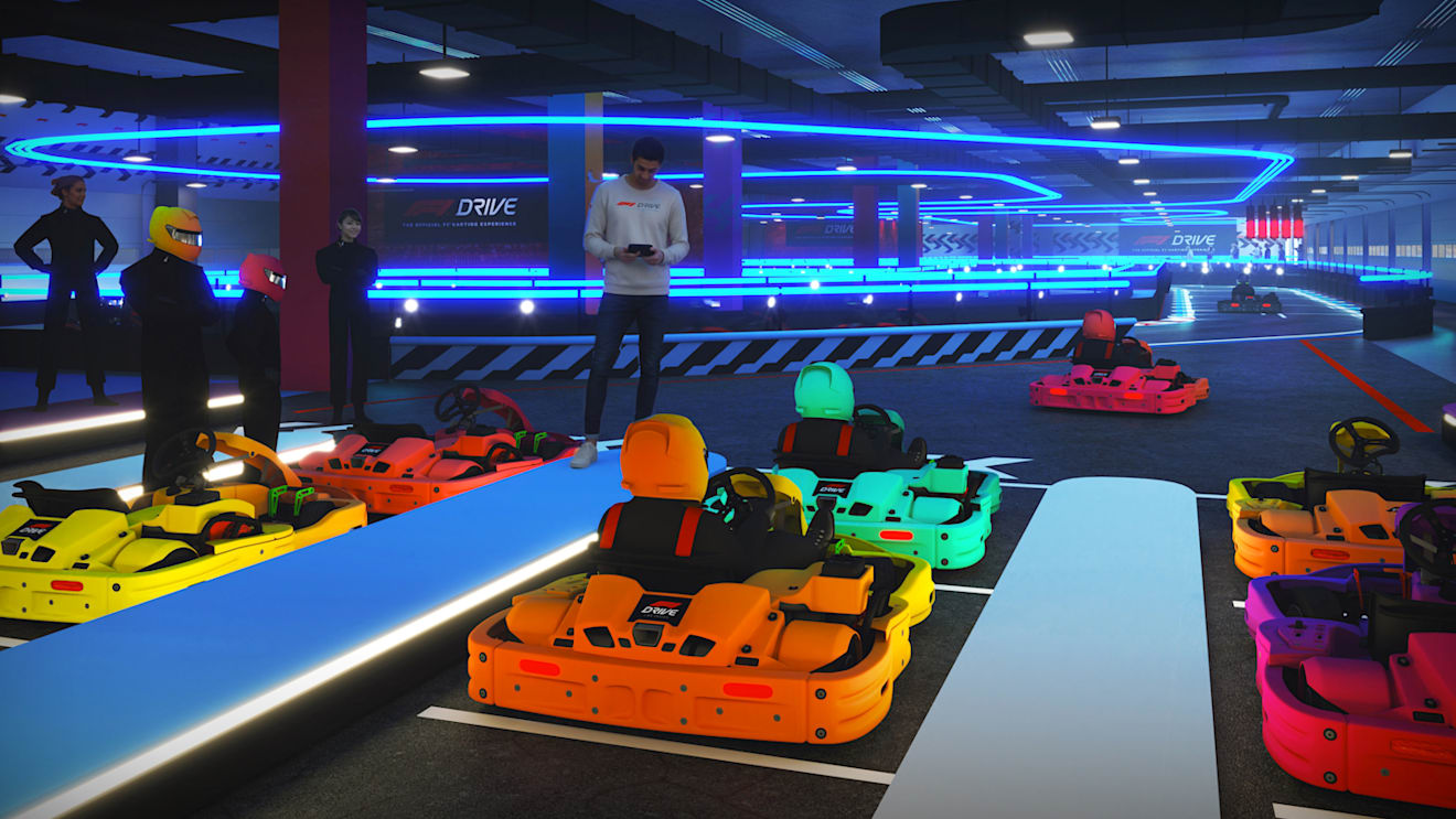F1 DRIVE lets guests live their race-day dreams with F1-inspired karting