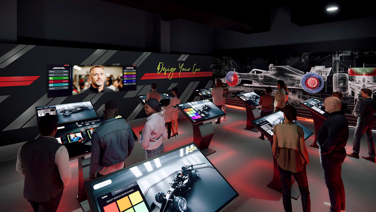 In the F1 X Design Studio, fans can design a custom Formula 1 car using a cutting-edge digital workshop