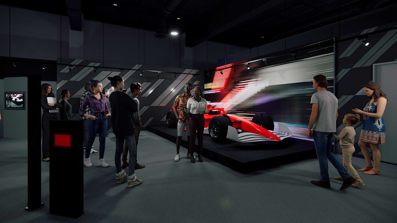 Fans can explore Formula 1's past and present across interactive displays