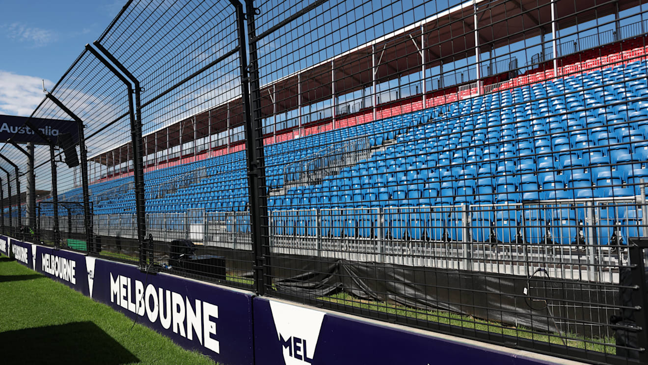The F1 paddock has been setting up in Melbourne in preparation for the Australian Grand Prix