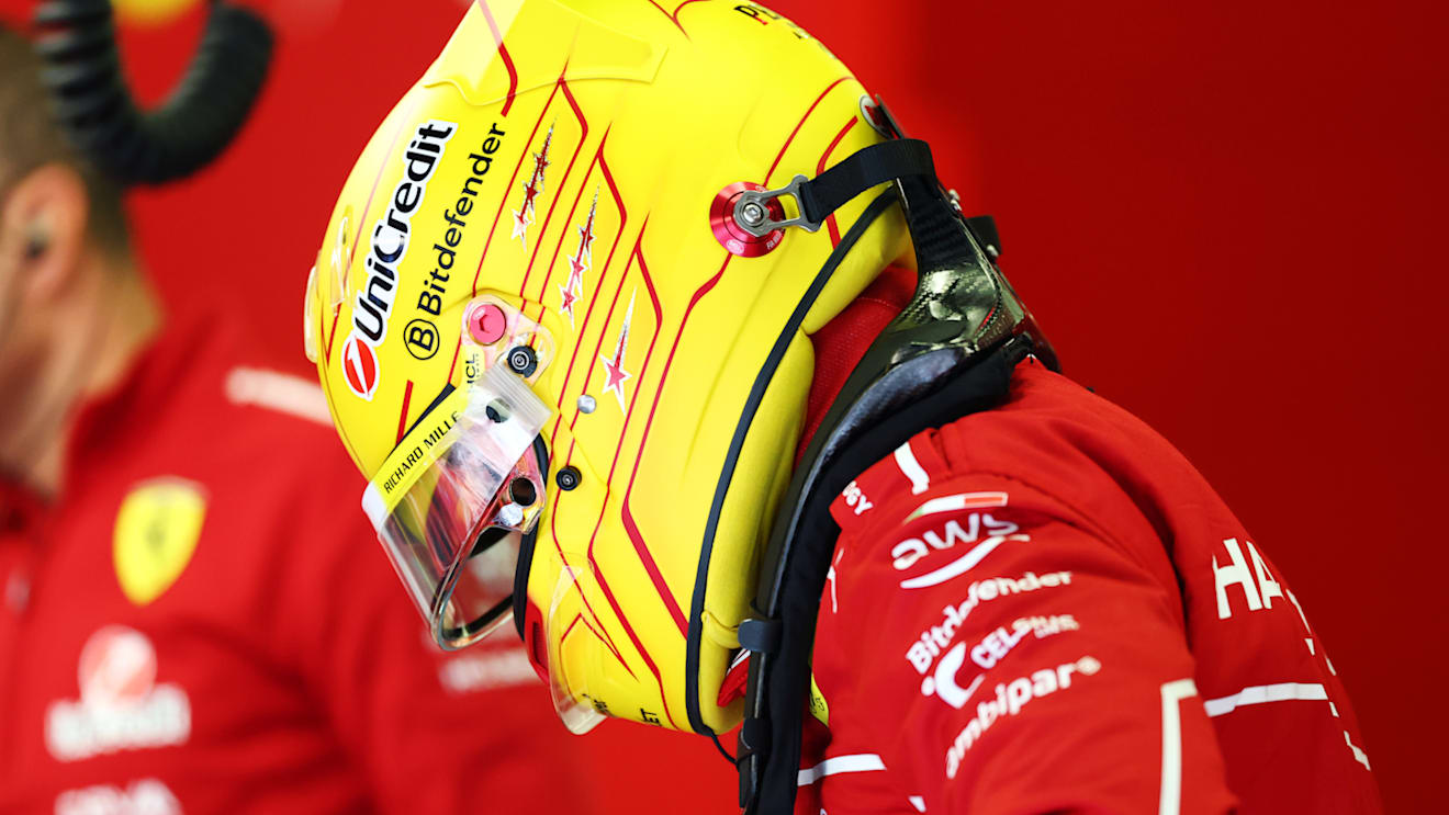 Lewis Hamilton has moved away from the design he used during his final season with Mercedes in 2024